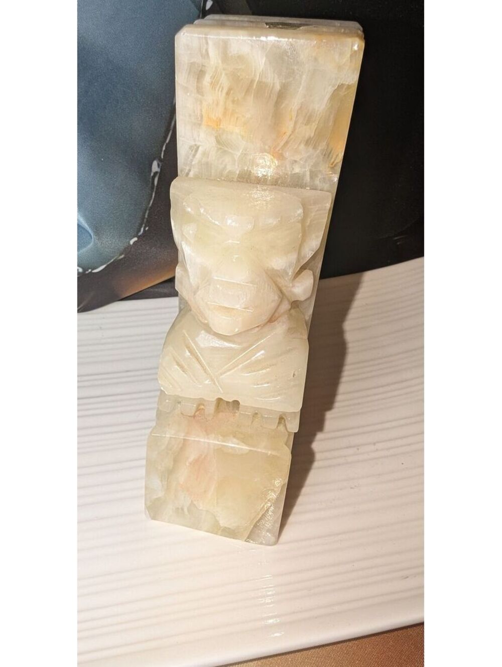 BIN Hand Carved Sculpture Statue Marble Onyx 5.5 In (Made in Mexico)